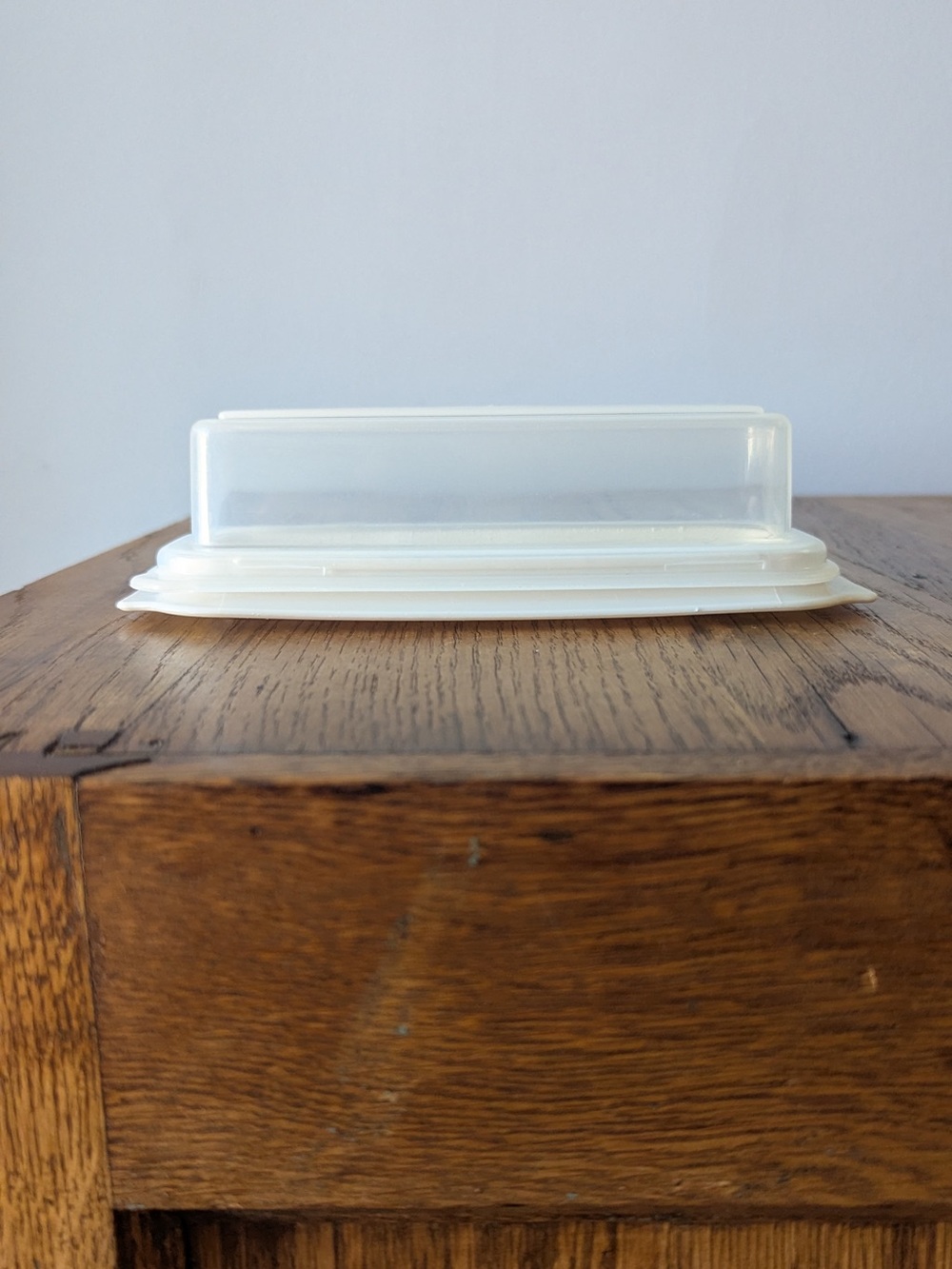 Rubbermaid Servin' Saver Butter Dish Keeper Storage Container - Almond Base